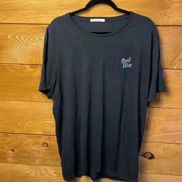 Marine Layer Men’s Re-spun Good Vibes Lg tshirt van retro peace streetwear Y2K - Picture 1 of 8